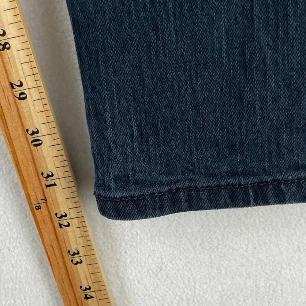 Levi's 511 Mens Slim Fit Jeans W34 L34 Black Faded Stretch Denim Zip Fly